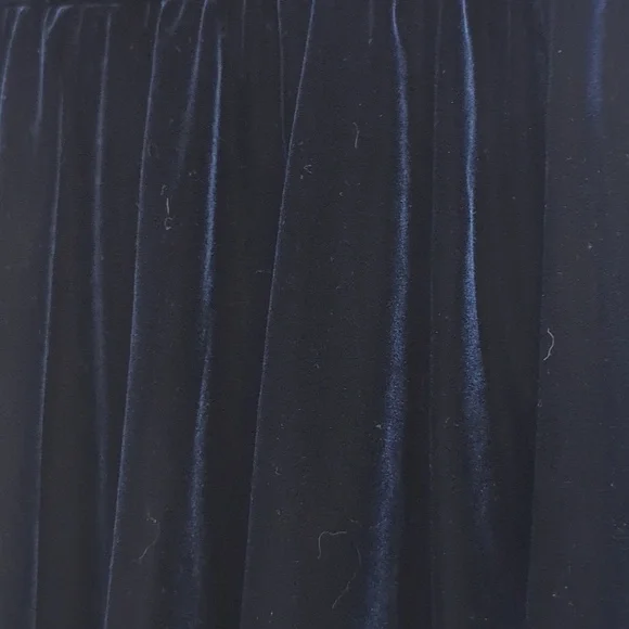SIMONS BLUE VELVET SKIRT SIZE X SMALL - Picture 3 of 5
